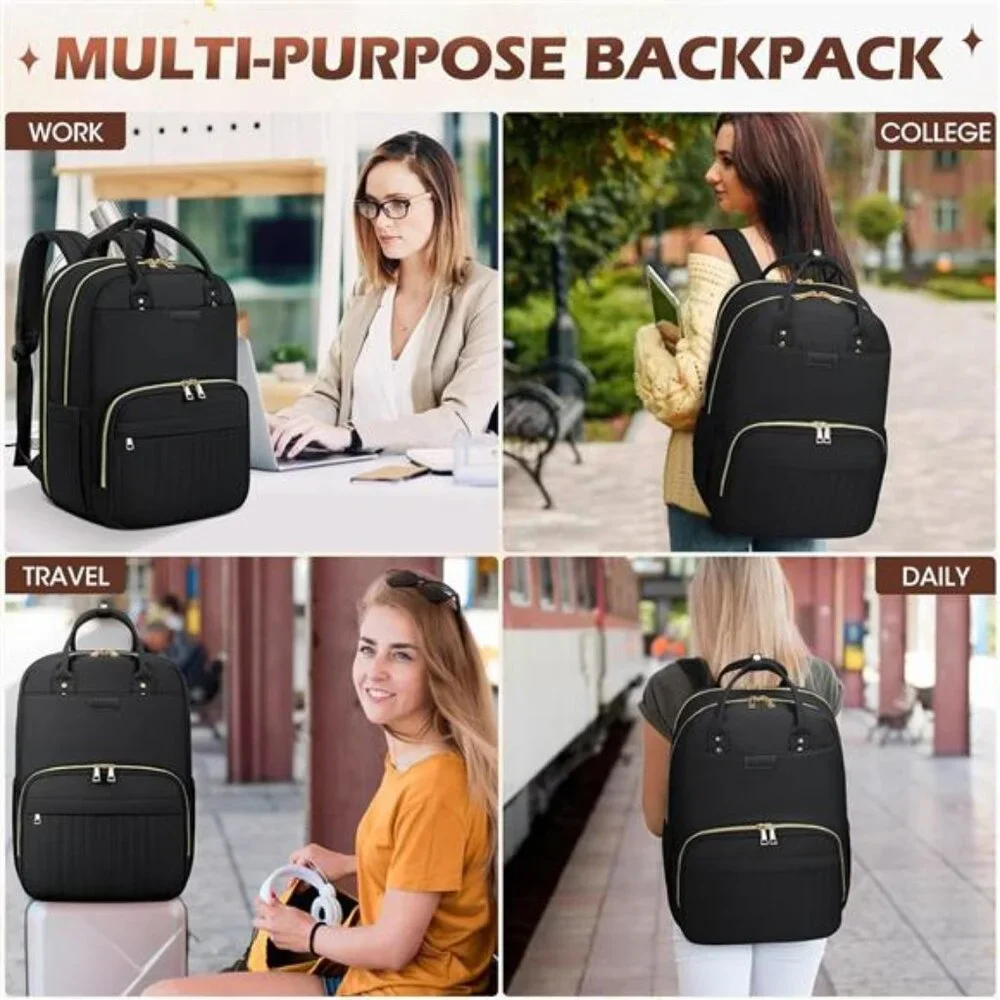 Laptop Backpack for Women 15.6 Inch Fashion Carry on Travel Backpack